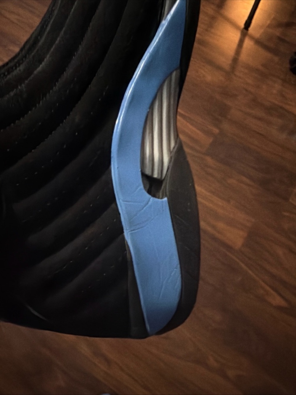 Size 14 - Air Jordan 14 Retro 2006 Black University Blue - Picture 8 of 13